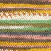 A close up of KnitCol Yarn Color 0080, a knitted striped yarn pattern.