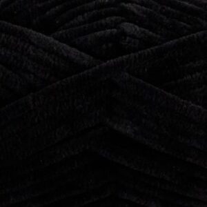 112 black bella chenille universal yarn